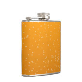 小さな泡を持つエールのバックグランドアート フラスク (右)