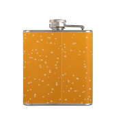 小さな泡を持つエールのバックグランドアート フラスク (裏面)