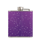 小さな泡を持つグレープソーダ背景アート フラスク (裏面)