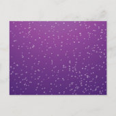 小さな泡を持つグレープソーダ背景アート ポストカード (正面)