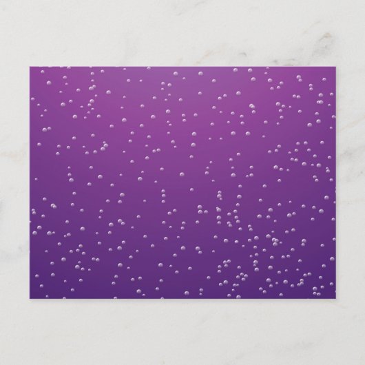 小さな泡を持つグレープソーダ背景アート ポストカード (正面)