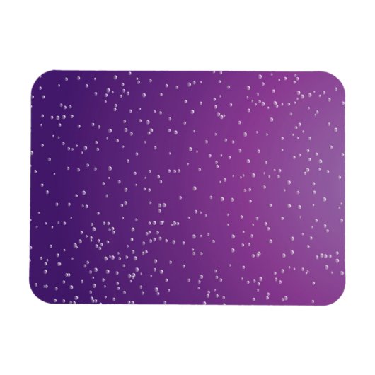 小さな泡を持つグレープソーダ背景アート マグネット (横)