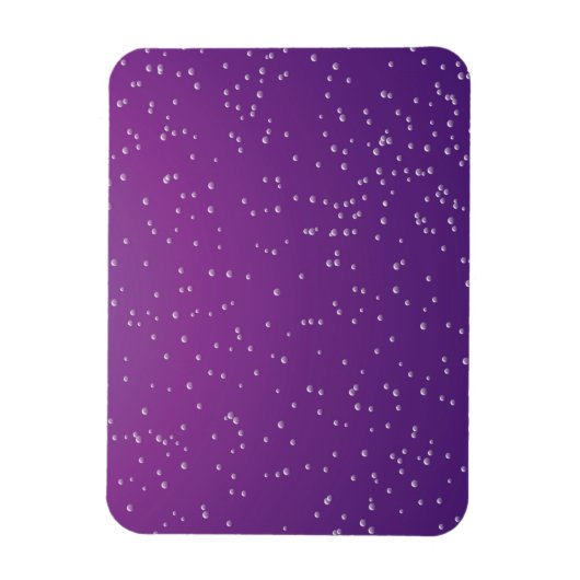 小さな泡を持つグレープソーダ背景アート マグネット (縦)