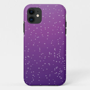 小さな泡を持つグレープソーダ背景アート iPhone 11 ケース