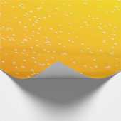 小さな泡を持つラガービール背景アート ラッピングペーパー (角)