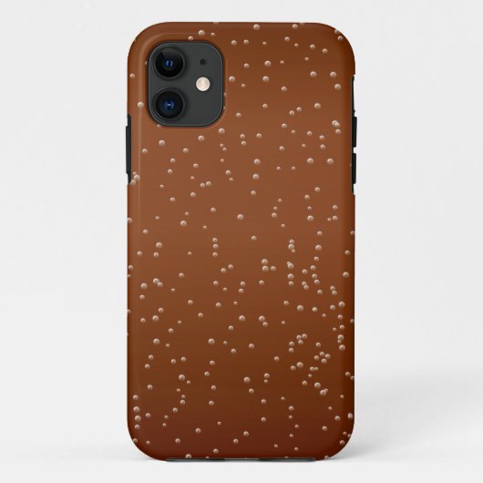 小さな泡を持つルートビール背景アート Case-Mate iPhoneケース (裏面)