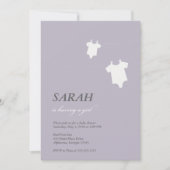 {小さな洗濯物} 招待状 (正面)