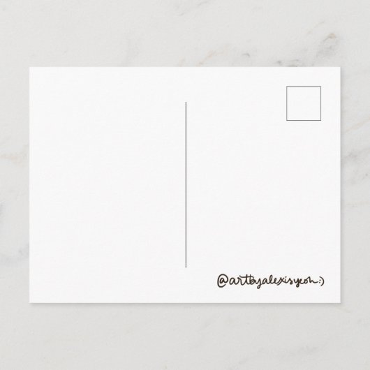 小さな浮き輪のカエルのはがき ポストカード (裏面)