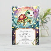 小さな海亀の赤ちゃんシャワー 招待状 (スタンド正面)