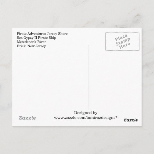 小さな海賊 ポストカード (裏面)