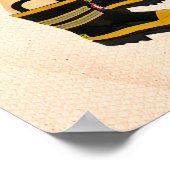 小さな消防士のベビーシャワー歓迎 ポスター (角)