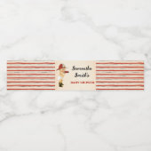 小さな消防士の赤ちゃんシャワー水ボトルラベル ペットボトルラベル (シングルラベル)