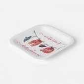 小さな消防士の赤ちゃんシャワー物干し ペーパープレート (傾斜あり)