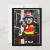 小さな消防士 招待状 (正面)