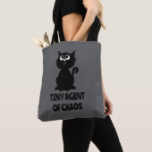 小さな混沌の黒猫トートバッグ トートバッグ (クローズアップ)