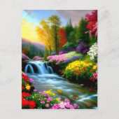 小さな滝に特別な何かがあるf ポストカード (正面)