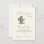 小さな漁師が赤ん坊のシャワーを途中にある サンキューカード (正面)