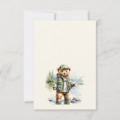 小さな漁師が赤ん坊のシャワーを途中にある サンキューカード (裏面)