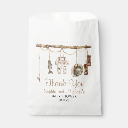 小さな漁師が赤ん坊のシャワーを途中にある フェイバーバッグ (正面)