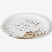 小さな漁師の水の色の魚釣り赤ちゃんシャワー ペーパープレート (アングル)