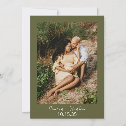 小さな漁師の水彩写真の赤ちゃんシャワー 招待状 (裏面)