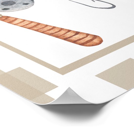 小さな漁師の誕生日パーティーへようこそ ポスター (角)