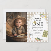 小さな漁師の誕生日パーティー招待状 招待状 (正面)