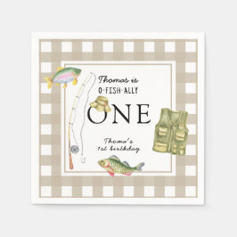 小さな漁師の誕生日パーティー スタンダードカクテルナプキン
