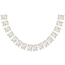 小さな漁師の誕生日パーティー バンティングフラッグ