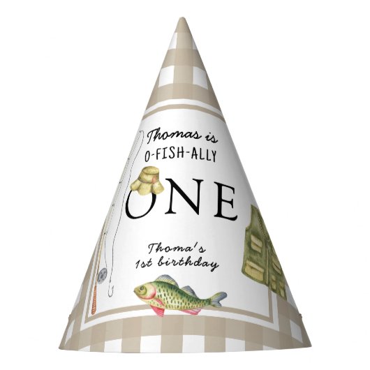 小さな漁師の誕生日パーティー パーティーハット (正面)