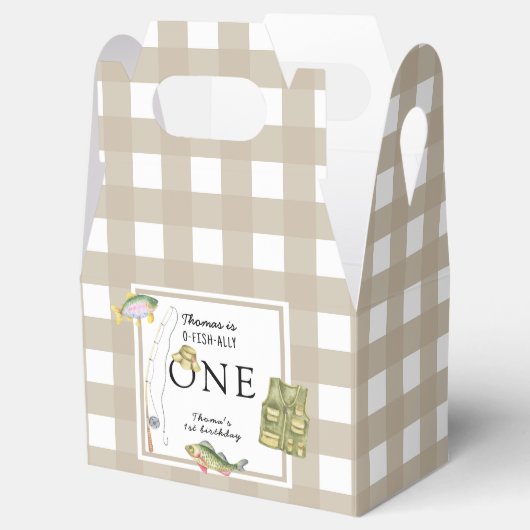 小さな漁師の誕生日パーティー フェイバーボックス (オープン)