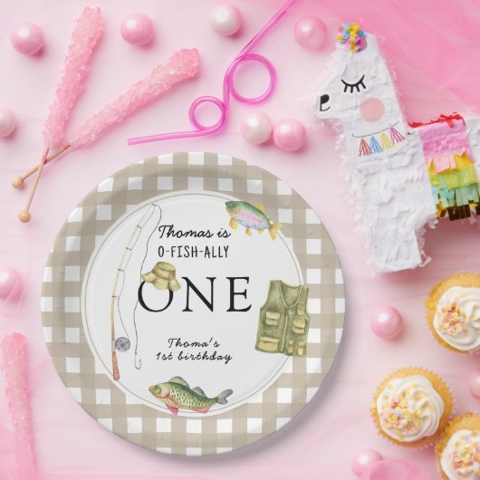 小さな漁師の誕生日パーティー ペーパープレート (パーティー)