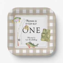 小さな漁師の誕生日パーティー ペーパープレート