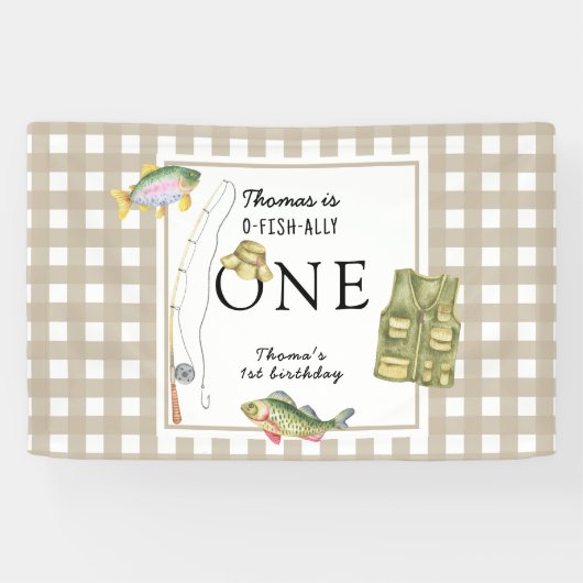 小さな漁師の誕生日パーティー 横断幕 (横)