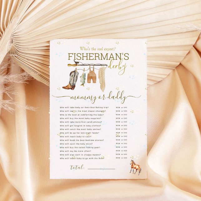 小さな漁師の赤ちゃんシャワーママまたはパパのゲーム (クリエイターアップロード済み)