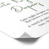 小さな漁師の赤ちゃんシャワー夜遅くのおむつ ポスター (角)