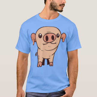 小さな漫画の豚私かわいい豚i子供の豚 tシャツ