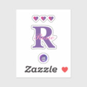 小さな澄んビニールのシールMonogram名JK 2022 シール (シート)