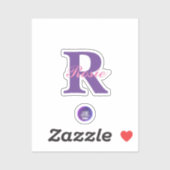 小さな澄んビニールのステッカーモノグラム名JK 2022 シール (シート)