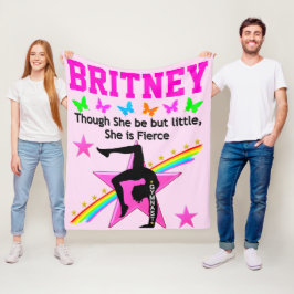 小さな激しい体操パーソナライズされたフリースブランケット フリースブランケット