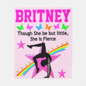 小さな激しい体操パーソナライズされたフリースブランケット フリースブランケット (正面)