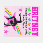 小さな激しい体操パーソナライズされたフリースブランケット フリースブランケット (正面(横))