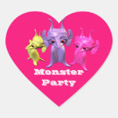 小さな火星人、パーソナライズされた子供のために。 ハートシール (正面)