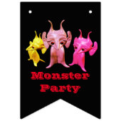 小さな火星人、パーソナライズされた子供のために。 バンティングフラッグ (第3の旗)