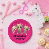 小さな火星人、パーソナライズされた子供のために。 ペーパープレート (パーティー)