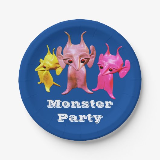 小さな火星人、パーソナライズされた子供のために。 ペーパープレート (正面)