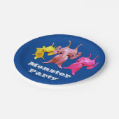 小さな火星人、パーソナライズされた子供のために。 ペーパープレート (アングル)