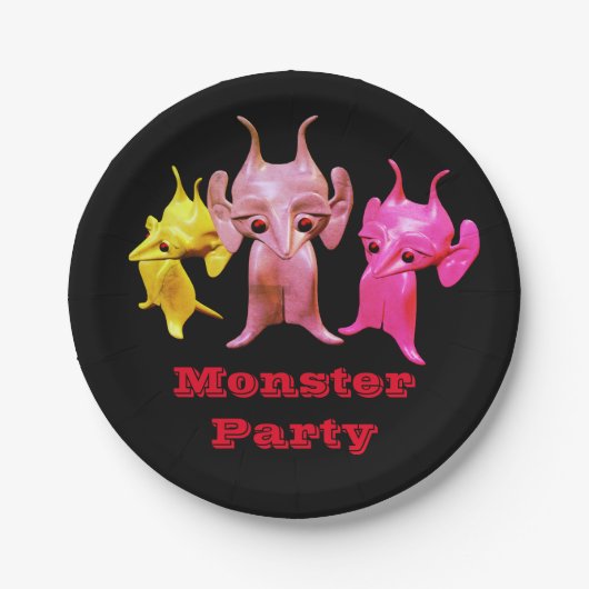 小さな火星人、パーソナライズされた子供のために。 ペーパープレート (正面)