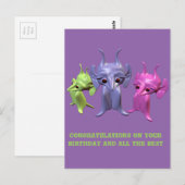 小さな火星人 ポストカード (正面/裏面)