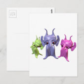 小さな火星人 ポストカード (正面/裏面)